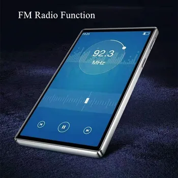 Bluetooth 5.0 MP4 Grotuvas 8GB 4 colių Full Touch Ekranas HD HIFI FM Radijas, Muzika, MP4 MP5 Player Paramos VideoTF Kortelę Su Garsiakalbiu