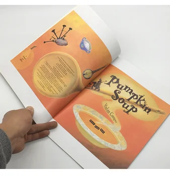 Moliūgų Sriuba Skaitymo Istorija Paveikslėlių Knygą Vaikams Mokytis anglų Kalbos Klasėje Montessori Ugdymo Žaislas Vaikams