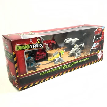 Už Dinotrux Dinozaurų Sunkvežimių Nuimamas Dinozaurų Mini Žaislas Automobilių Modeliai Nauja Vaikų Dovanos, Žaislai Dinozaurų Modeliai Mini vaikų Žaislai