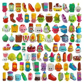 10vnt/daug Anime 3D retas žaidimas duomenys shopk kawaii mielas vaisių maisto Baldai daržovių modelis žaislas, kolekcines, dovana mergaitei