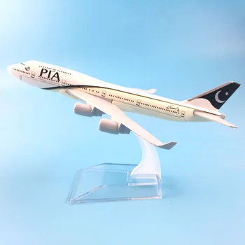 16cm Metalo Lydinio Plokštumoje Modelį Oro Pakistano PAV B747 Airways 