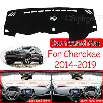 Už Jeep Cherokee KL 2016 2017 2018 2019 neslystantis prietaisų Skydelio Kilimėlis Padengti Trinkelėmis skėtį nuo saulės Dashmat Apsaugoti Automobilių Reikmenys