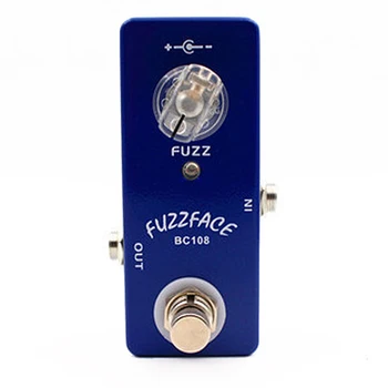 Mosky FuzzFace Gitaros Efektu Pedalas Poveikis Stompbox Elektrinės Gitaros BC108 IC, remiantis Žinomų Silicio Pūkelis Veido