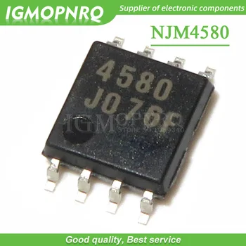 50PCS NJM4580M NJM4580 4580 SOP-8 IC dual op amp begarsis, garso stiprintuvas IC chip Naujas Originalus