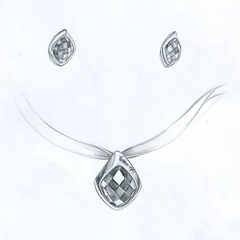 Fine Jewelry 2020 M. Naujo Dizaino Naujųjų Metų Dovana 925 Sterlingas Sidabro Papuošalų Rinkiniai Moterims Choker Pakabukas Karoliai Stud Auskarai