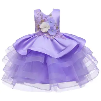 Princesė Gėlių Mergaitės Suknelė Vasaros Tutu Vestuvių, Gimtadienio Suknelės Mergaičių ir Vaikų Kostiumas Paauglys Prom Dizaino 3-14y