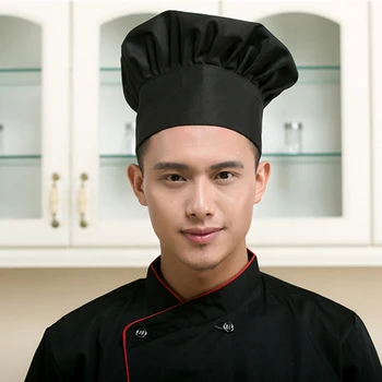 Profesionalus Virtuvės Šefas Hat, Black