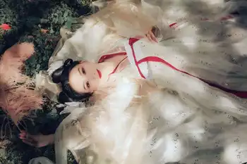 Kinijos Hanfu Suknelė Senovės Kostiumas Tradicinių Liaudies Šokių Scenos Drabužių, Retro Dainininkai Princesė Dress Moterų Šiuolaikinės Hanfu Kailis