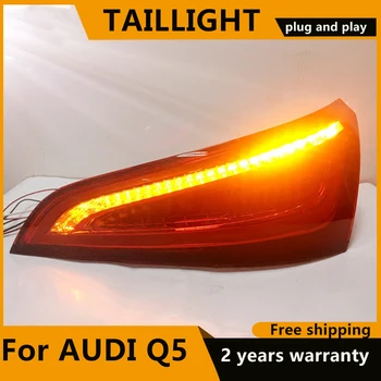 Automobilių Stiliaus Audi Q5 2009-m. galiniai žibintai Dinamiškas posūkio signalo LED galinius Žibintus Žibintas Galinis LED DRL+Stabdžiu+Parko+Signalas Stop Žibintas