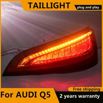 Automobilių Stiliaus Audi Q5 2009-m. galiniai žibintai Dinamiškas posūkio signalo LED galinius Žibintus Žibintas Galinis LED DRL+Stabdžiu+Parko+Signalas Stop Žibintas