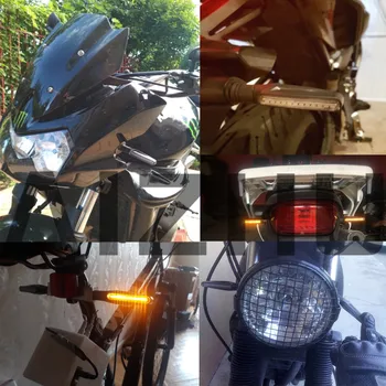 Motociklo Posūkio Signalo Lemputė LED Mirksi Rodikliai avariniai žibintai šviesos YAMAHA XV 950 LENKTYNININKAS TDM 900 MT-125 MT125 MT-01 YBR 125