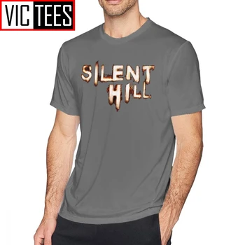 Vyrai Silent Hill T Shirts SILENT HILL T-Shirt Paplūdimio Negabaritinių Marškinėliai Spausdinami 100 Procentų Medvilnės Vyrų Įdomus Marškinėlius
