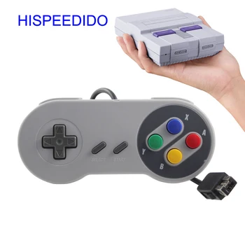 HISPEEDIDO 2vnt/daug Laidinio Gamepads Klasikinės Spalvos Mygtuką Valdiklis Kreiptuką Super Nintendo classic DNE mini konsolės
