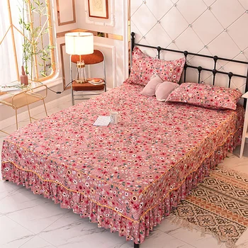 Karšto naujas stiliaus lova sijonas vientisas neslidus lovatiesė korėjos stiliaus lova lapas lapas Simmons apsauginis dangtelis