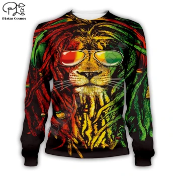 PLstar Kosmosas Reggae, Bob Marley Tracksuit 3D Atspausdintas Hoodie/Palaidinukė/Striukė/Vyrai Moterys hiphop atsitiktinis naujas mados stilius-3