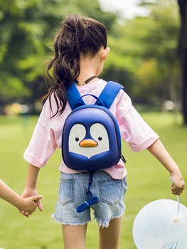 SUPERCUTE mini Penguin kids backpack Amžiaus 1-6 METŲ cool 3D animaciją kuprinė vaikams lengvas ir Minkštas anti-lost vaikai krepšys