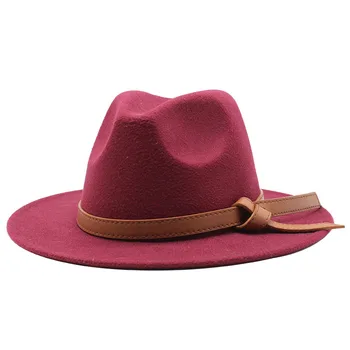 Rudenį, žiemą vilnos vyrų fedoras moterų fetrinė skrybėlė Ponios sombrero džiazo Vyrų melonik skrybėlę lauko derliaus viršuje Panamos skrybėlės