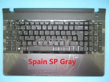 Nešiojamas PalmRest ir klaviatūra Samsung NP300E5A 300E5A Prancūzija FR anglų kalba JAV, Jungtinė Karalystė, Italija JI Ispanija SP Touchpad