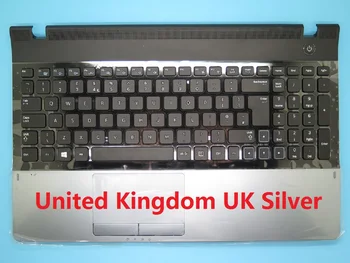 Nešiojamas PalmRest ir klaviatūra Samsung NP300E5A 300E5A Prancūzija FR anglų kalba JAV, Jungtinė Karalystė, Italija JI Ispanija SP Touchpad