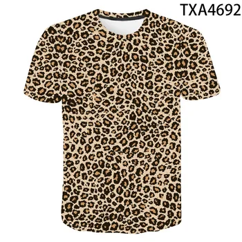 Mados Leopard Lūpų Atspausdinta Marškinėliai Vyrams, Moterims, Vasaros Trumpos Rankovės Lūpų marškinėliai Balti Tees Marškinėliai Harajuku korėjos Gatvės Viršūnes Berniukas