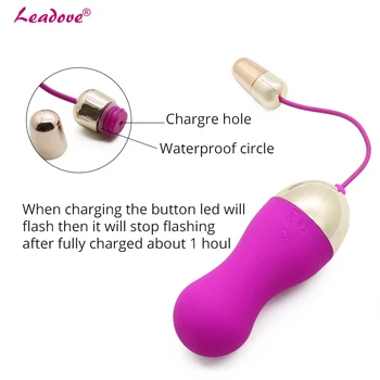 10 Greičio USB Įkrovimo Vibruojantis Kiaušinis Nuotolinio Valdymo Vibratoriai Sekso Žaislai Moterims Naudotis Makšties Kegel Kamuolys G-spot Masažas