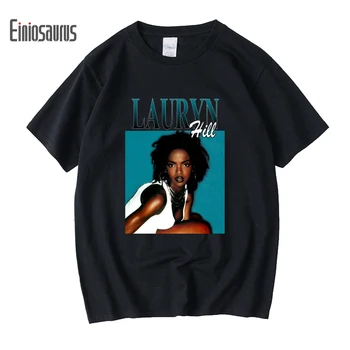 LAURYN HILL FUGEES 90-ųjų Derliaus Unisex Black Marškinėlius Vyrų Marškinėliai Retro Grafika T Marškiniai, Medvilnės marškinėliai Vyras Moteris Tees Viršūnės