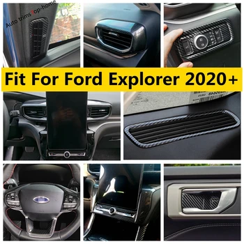 Anglies Pluošto Interjero Ford Explorer 2020 2021 Rankena Dubenėlį / Vairas Kadrų / Priekiniai Žibintai, Lempos Mygtuką Skydelio Dangtelį Apdaila