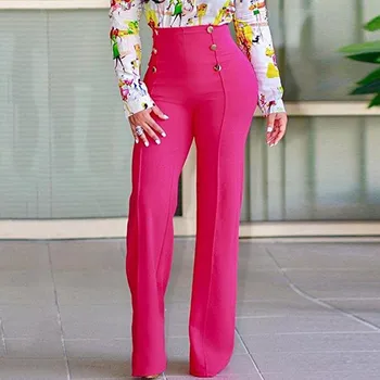 Womail Moterų Kelnes 2020 elegantiškas Oficialų Kelnės Moterims Office Lady Stiliaus, Darbo Drabužiai Tiesiai ziajać Mygtuką Atsitiktinis Kelnės Verslo