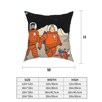 Nuotykiai Tentenas juodadėmių menkių Astronautai Pillowcover Apdaila dekoratyvinės Pagalvėlės Mesti Pagalvę už Kambarį dvipusis Spausdinimas