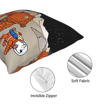 Nuotykiai Tentenas juodadėmių menkių Astronautai Pillowcover Apdaila dekoratyvinės Pagalvėlės Mesti Pagalvę už Kambarį dvipusis Spausdinimas