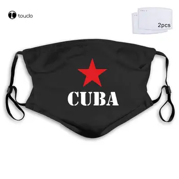 Homme Naujas Kubos Revoliucijos Castro, Che Guevaros Spausdinti Veido Kaukė Filtras Kišenėje Medžiaga Daugkartinio Naudojimo Plaunamas