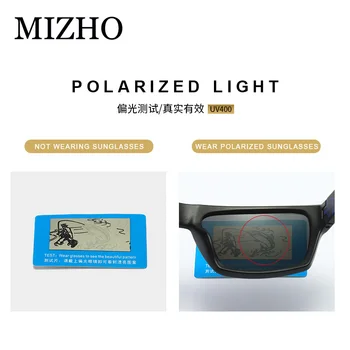 MIZHO 2020 Anti-Reflective Aikštėje Poliarizuoti Akiniai nuo saulės Vyrų Mados Plastiko Titano Moteris Polaroid Akiniai nuo saulės UVA Kelionės Oculos