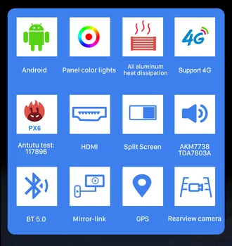 Eunavi 2 Din Android10 Universaliųjų Automobilių daugialypės terpės Grotuvas, DVD, Radijo, GPS Navigacija, Auto Touch 