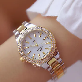 Reloj mujer mados aukso moterų laikrodžiai prekės prabangos ponios žiūrėti vandeniui nerūdijančio plieno suknelė žiūrėti relogios femininos 2019
