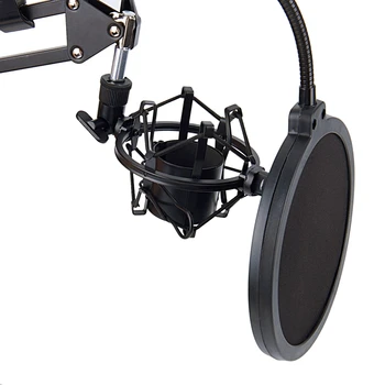 NB-35 Mikrofonas Žirkliniai Svirtimi ir Stalo Tvirtinimo Gnybtas&NW Filtras Priekinio stiklo Shield & Metalo Mount Kit