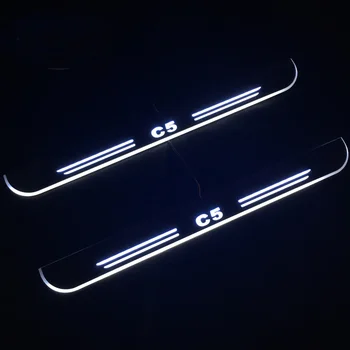 12V LED Durų Slenksčio Žiburiai Citroen C5 2008 M. 2009 M. 2010 M. 2011 M. 2012 m. 2013 mPaminą Kelias Sveiki Automobilio Nusitrinti Plokštė Šviesos