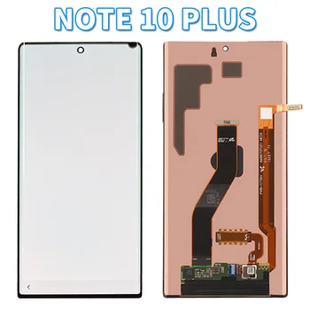 AMOLED LCD Samsung Note 10 LCD Ekranas N970F Jutiklinis Ekranas skaitmeninis keitiklis Surinkimo Samsung Note10 N975F Pakeisti Mažos Vietoje