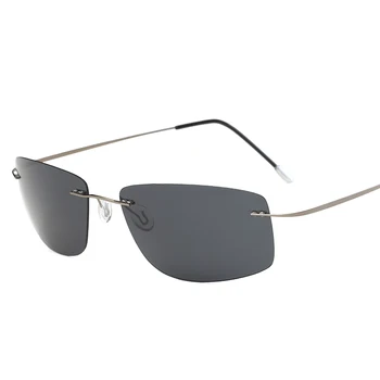 Titano Poliarizuoti akiniai nuo saulės Aikštėje taškus Polaroid Prekės Dizaineris Gafas Vyrų Kvadratinių Saulės akiniai, akiniai nuo saulės vyrams, moterims