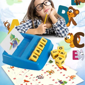 Vaikai Atitinkama Raide Žaidimai Abėcėlė Rašybos Žodžiai Kalba Interaktyvūs Žaislai Anksti Švietimo Montessori Galvosūkiai Vaikas Žaislai