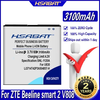 HSABAT 3100mAh Li3714T42P3h504857-H Baterijos ZTE Beeline 
