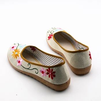 Cresfimix zapatos de mujer moterų atsitiktinis gėlių siuvinėjimas butas batai panele laisvalaikio pavasarį & vasarą užsivilkti butai retro bateliai a501
