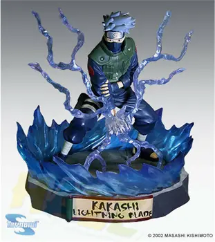 Naruto Shippuden Hatake Kakashi Statula PVC Veiksmų Skaičius, Statulėlės Žaislų Kolekcija Anime Pav Žaislai, Lėlės 19cm Langelyje