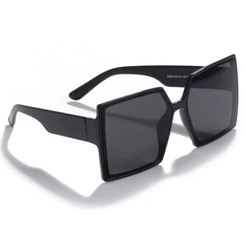 Peekaboo negabaritinių aikštė akiniai nuo saulės moterims, 2021 m. vasarą skaidrios saulės akiniai moteris vyras black uv400 dropshipping
