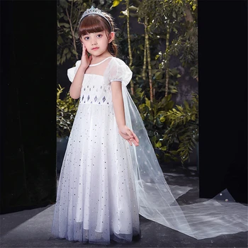 Išgalvotas Fairy Queen ' Elsa Dress Helovinas Vaikų Elsa Kostiumai Bamblys Mergina Šalis Princesė Suknelė Vasaros Mergaitės Elegantiškas Suknelės