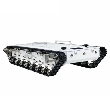 WT600S Surinkti Robotas 50x33x11cm Bakas, Važiuoklė, Metalo RC Off-Road Vikšrinis Tankas Automobilių w/ Suspension / Nuotolinio Valdymo Sistema