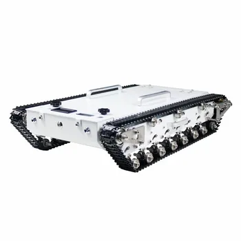 WT600S Surinkti Robotas 50x33x11cm Bakas, Važiuoklė, Metalo RC Off-Road Vikšrinis Tankas Automobilių w/ Suspension / Nuotolinio Valdymo Sistema