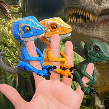 Kūrybos Velociraptor pav Elektros Dinozaurų Augintiniai Žaislas Piršto Pirštu Dinosaurus Smart Žaislas Elektroninių Pet Dinosaurio Modelis