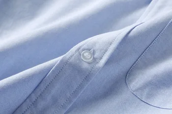 Oksfordo Naujų 2020 m. Vyrų siuvinėjimo Mados Dryžuotas Medvilnės Atsitiktinis Marškinėliai Marškinėliai aukštos kokybės Kišenėje ilgą rankovėmis Viršuje M 2XL #GG2