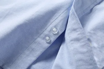 Oksfordo Naujų 2020 m. Vyrų siuvinėjimo Mados Dryžuotas Medvilnės Atsitiktinis Marškinėliai Marškinėliai aukštos kokybės Kišenėje ilgą rankovėmis Viršuje M 2XL #GG2