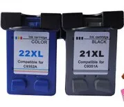 Hisaint Suderinama HP21XL 22XL C9351A Juoda C9352A spalva rašalo kasetes HP PSC 1402 1406 1408 1410 rašalinis spausdintuvas
